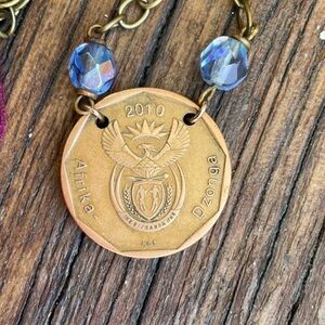 Vintage African coin necklace